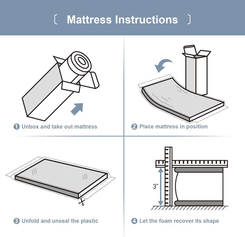 38" 26" L x W Waterproof Mini Mattress - Removable Cover & Machine Washable