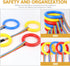 Kids Walking Rope - 8pcs Detachable Hold A Ring Walking Rope with Handles for Daycare Outdoor Safety