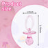 100 2.75 Inch Pieces Plastic Pacifier for Baby Shower, Baby Shower Pacifier for Gender Reveal Party Decoration DIY