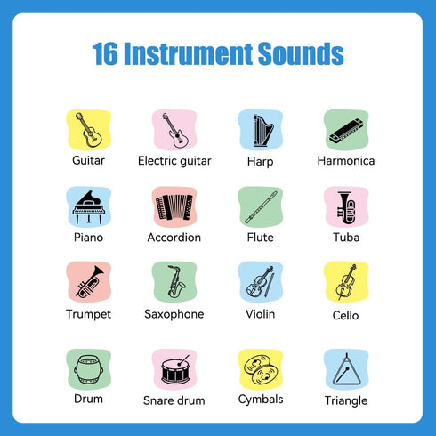 Meemazi 16 8-13, 10 Sound Effects Machine, Noise Maker Prank with Instrument Sounds, Easter Basket Stuffers Gifts