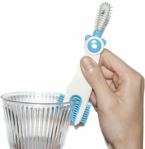 3 1 Set 3 Pack 3 in Cup Lid Gap Cleaning Brush with Straw Cleaner Brush, Multifunctional Cup Cover Cleaning Brush