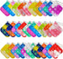 60 Pcs Mini Pop Bubble Fidget Sensory Toys, Pop Keychain Bulk Toy for Party Favor, Classroom Prizes
