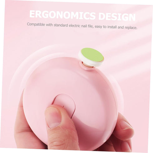 Trimmer 8pcs Baby Nail Electric Replacement Heads Nail Drill Replacement Pads Safe for Boys and Girls Random