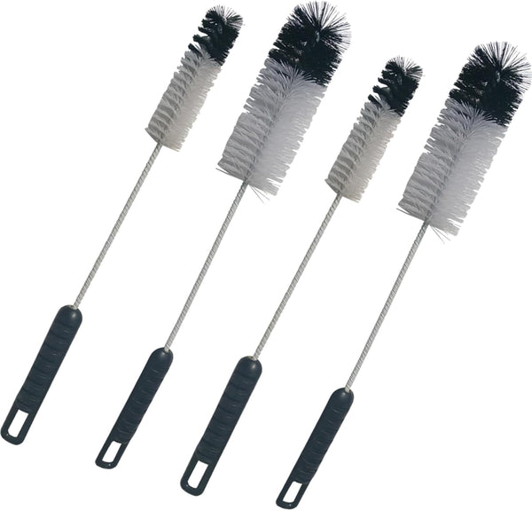 Coralpearl Bottle Brushes Thin Long Handle X 4, Utility Skinny Wire Cleaner