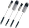 Coralpearl Bottle Brushes Thin Long Handle X 4, Utility Skinny Wire Cleaner