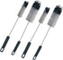 Coralpearl Bottle Brushes Thin Long Handle X 4, Utility Skinny Wire Cleaner