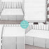 LS Line 800 Count 100% (28" 52" 14") 14" Crib Bed Skirt Pleated, Thread Egyptian Cotton, Nursery Crib Toddler x x