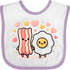inktastic Kawaii Bacon and Egg Friends Baby Bib