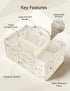 DADADEER Baby Diaper Caddy Organizer, Portable Nursery Storage Basket for Newborn Essentials, Changing Table & Car