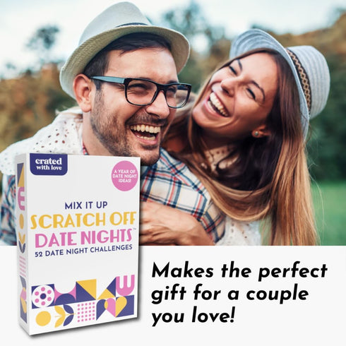 Mix It Up Scratch Off Date Night Ideas Deck - 52 Couples Dates, Gift Idea for Newlyweds, Bridal Shower