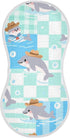 tplaotee Cartoon Dolphin Green Blue Cute Cotton burping Cloths for Babies Good Absorbent?