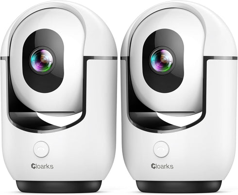 Cloarks 2K Pan/Tilt Security Camera, WiFi Indoor Camera for Home Security with AI