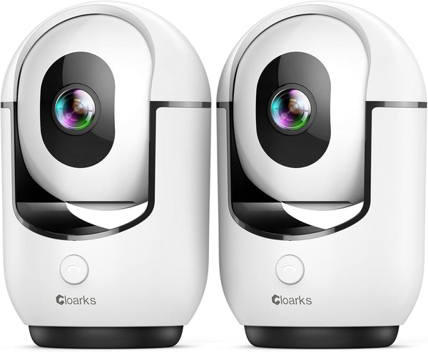 Cloarks 2K Pan/Tilt Security Camera, WiFi Indoor Camera for Home Security with AI