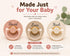 Personalized BPA Free Pacifier & Clip Natural Rubber Baby Pacifier with Custom Name Soft, Safe & Soothing for Newborns