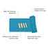 6 100% ezpz Tiny Placemat (Blue) - Months+ - Non-Slip, Silicone Placemat for Infants and Toddlers - Fits on Most