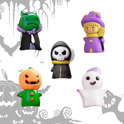 5 Pieces Halloween Finger Puppets Toys for Kids, Ghost Character Party Favors