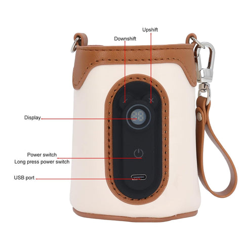 Miriam Song 26 Portable Bottle Warmer,USB Powered, Gears Temperature Adjustable, Ideal for Baby Bottles, Home, Family