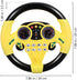1-3 Toyvian Kids Steering Wheel - Simulated Driving Controller, Early Education Pretend Driving Toy with Light Music