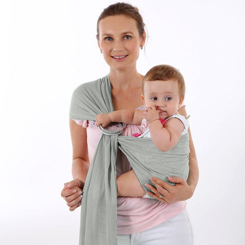 Accmor 3 Aluminium Baby Sling Ring in, Soft Wrap Carrier Rings Accessory for Infants Toddlers Newborn Kids (Silver)