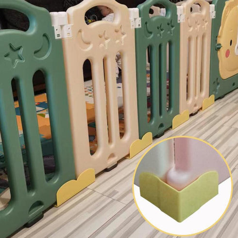 Abaodam 2Pcs Playpen Stabilizer, Replacement Anti Slip Gate Support Feet for Playpen Safety Baffle