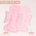 Car Seat Head Support Baby, Soft Infant CarSeat Insert with Strap Covers for Girls, Newborn Insert for carseat