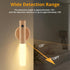 2-Pack Set, LANDGOO Magnetic Night Light with Motion Sensor, Ash Wood Cylindrical Rechargeable LED Lamp White Light