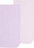 4 Pack Set EVERYDAY KIDS of Soft Flannel Receiving Baby Blanket for Girls; Pink and Purple Baby Swaddle Blankets
