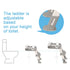 Potty Training Seat with Step Stool Ladder for Kids and Toddler,Wiifo Sturdy Potty Ladder with Soft Padded Cushion