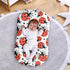 Daulesho Red Ladybug Bassinet Sheets Hand Drawn Cartoon Ladybird Soft and Breathable Material, Baby Crib Sheets