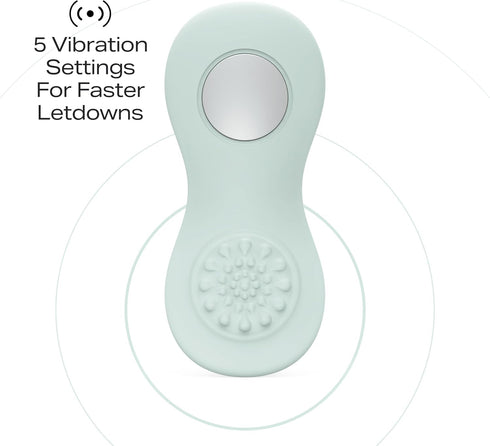 2-in-1 Zomee Cooling Lactation Massager Breastfeeding Support with Cooling & Gentle Vibration, Portable Rechargeable