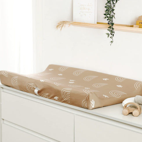 Set 2 Pack, 32"/34" 16" GRSSDER Stretch Ultra Soft Jersey Knit Changing Pad Covers Change Table Pad Covers Fit x Pads