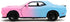 Pink Slips 1:24 2015 Dodge Challenger SRT Hellcat Die-Cast Car, Light Blue/Pink