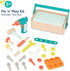 B. toys Fix ‘n’ Play Kit, Pretend Play Tool Box with Wooden Accessories, Carpenter Set for Kids 3 Years +