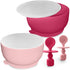 Suction Bowl with Lids and Spoons, Extra Strong Baby Feeding Essentials, BPA Free Silicone Baby Bowls for Infants &