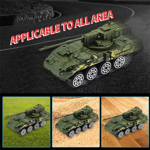 Diecast Military Vehicles Truck Set, Alloy Army Model Toys, Trucks, Tank, Helicopter, Mini Toy Car for Kids 3-6