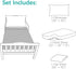 3-Piece Set Set Biloban Toddler Sheet Microfiber, Toddler Bedding Includes Crib Mattress Sheet, Flat Sheet and Envelope