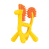 Nuby Silicone Geo Zoos Teether, Giraffe Teething Toy for Babies 3+ Months, Soothes Sore Gums