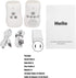 Audio Baby Monitor, 2.4G Two Way Intercom Baby Care Monitor with Night Light, Digital Sound Indicator, Plug & Play,