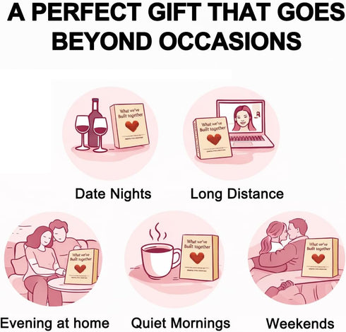 MY HERO CARDS What We Have Built Together - Fun and Romantic Conversation Starter Cards for Adults, Best Date Night