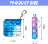 130 Pcs Pop Keychain Party Favors - Mini Fidget Toy Bulk for Birthday, Carnival, Classroom Prizes, Stress Relief Toys