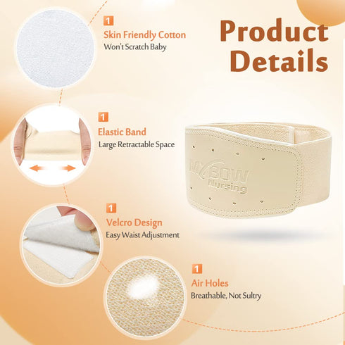 Umbilical Hernia Belt Baby Belly Button Band, Newborn Cover Infant Tummy Wrap, Adjustable Belly Band