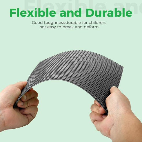 Classic Baseplates Building Plates - 8 Pack 10" x 10" Boards, 100% Compatible with All Major Brands for Creative