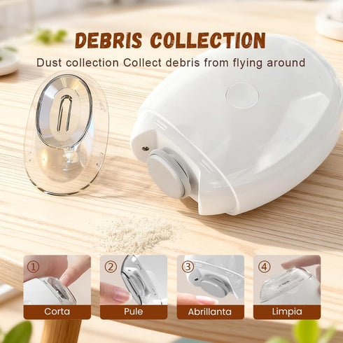 generic 3 360 Trimmer (2 Portable Speed Electric Nail Clipper Degree Silent Automatic Fingernail Grinder with LED Light