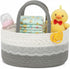 ebutyco Baby Diaper Caddy Organizer,Woven Rope Nursery Storage Bin,Newborn Gift Basket,Extra-Large Cotton Basket