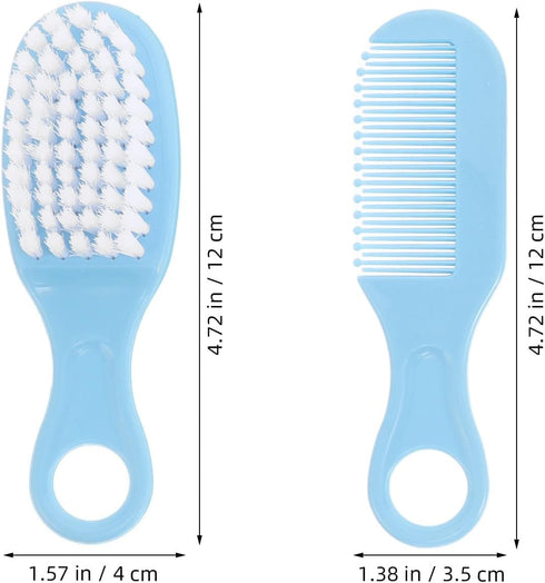 MUELODSIC 5 Sets Set Scalp Brush and Comb for Newborns with Soft Bristles for Cradle Scalp Treatment, Bathing and Hair