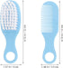 HEALSOPTHY Set 5-Color Grooming Tool and Soft Scalp Comb for Newborns, Hairbrush with Cradle Cap Massage Brush, Bathing