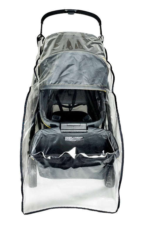 Rain and Wind Cover for Evenflo Pivot Xplore Stroller Wagon, Clear Design, Ventilation Holes, Maximum Coverage