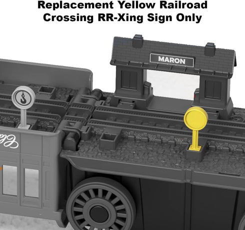Thomas and Friends 2-in-1 Transforming Thomas Playset - GXH08 Replacement Part with Yellow Railroad Crossing Sign