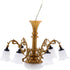 Angoily Miniature Chandelier Light 1/12 Scale Dollhouse Ceiling Lamp Mini Lamp Decoration