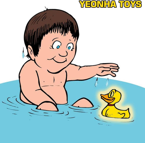 Toy(4 Pack), Yeonha Toys Bath Can Flashing Colourful Light, Floating Bath Toy, Light Up Bathtub Water Tub Toy for Pool